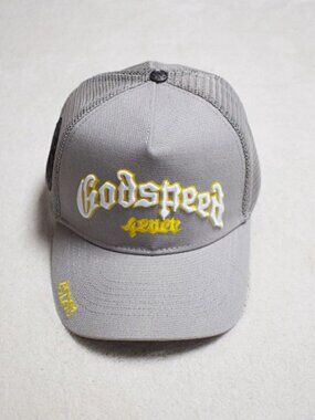 Godspeed Trucker Hat - Gray with Yellow Embroidery